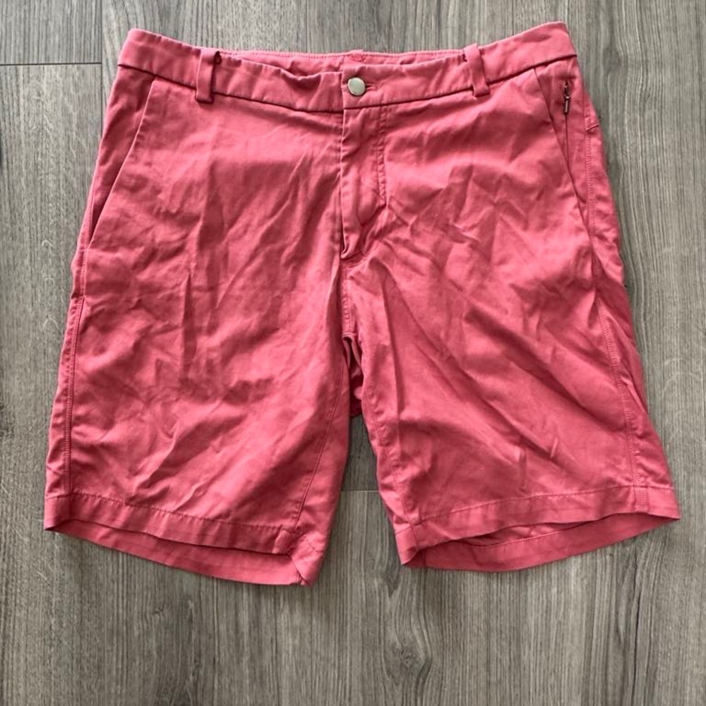 Lululemon Athletica Red Flat Front Casual Shorts